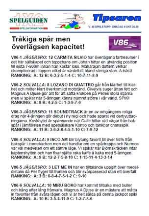 Oddset speltips .